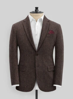 Brown Flecks Donegal Tweed Suit -Elite Attire Store 02 5