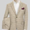 Highlander Heavy Beige Houndstooth Tweed Suit -Elite Attire Store Highlanderheavybeigehoundstoothtweedsuitlook
