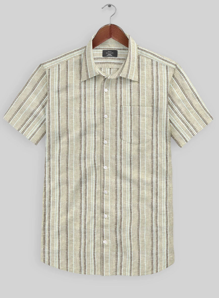 Aleno Stripe Linen Shirt 3 Aleno Stripe Linen Shirt
