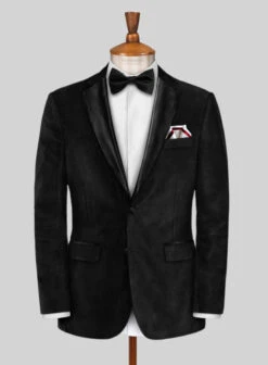 Black Velvet Tuxedo Suit -Elite Attire Store blackvelvettuxsuitlk 2