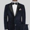 Blue Velvet Tuxedo Suit