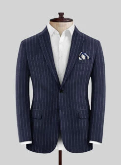 Caccioppoli Reilla Blue Wool Suit -Elite Attire Store caccioplireillabluewoolsuit 2