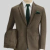 Caccioppoli Cotton Gabardine Dark Brown Suit