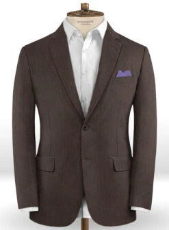Caccioppoli Dapper Dandy Acula Brown Wool Suit -Elite Attire Store caccioppolidapperdandyaculabrownsuitlook 1