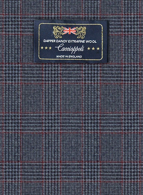 Caccioppoli Dapper Dandy Bella Blue Wool Suit 4 Caccioppoli Dapper Dandy Bella Blue Wool Suit - Image 2