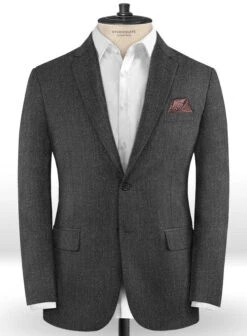 Caccioppoli Dapper Dandy Dino Gray Wool Suit -Elite Attire Store caccioppolidapperdandydinograysuitlook 1