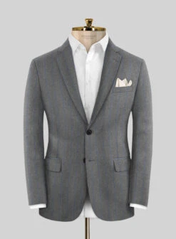 Caccioppoli Nevro Gray Wool Suit -Elite Attire Store caccioppolinevrogrywlsuitlk 2