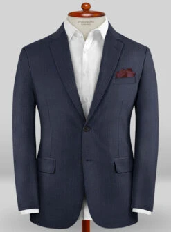 Caccioppoli Sun Dream Rizzo Dark Blue Wool Silk Suit 11 Caccioppoli Sun Dream Rizzo Dark Blue Wool Silk Suit -Elite Attire Store caccsdrizzodarkbluesuitlook 1