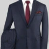 Caccioppoli Sun Dream Rizzo Dark Blue Wool Silk Suit -Elite Attire Store caccsdrizzodarkbluesuitlook f4bf51b9 2c75 470d b171 ee65b322ddb9