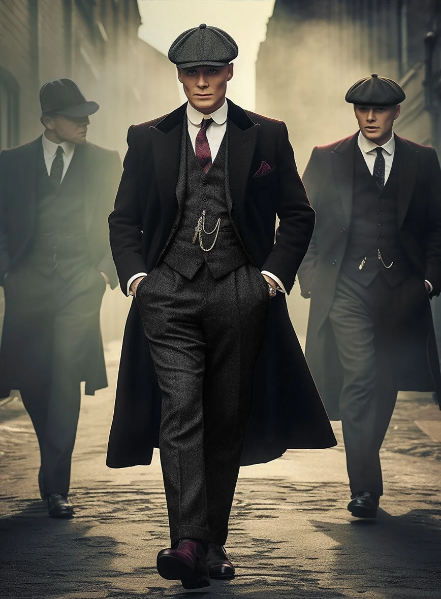 Peaky Blinders Suit - Thomas Shelby - Charcoal Tweed 4 Peaky Blinders Suit - Thomas Shelby - Charcoal Tweed - Image 2