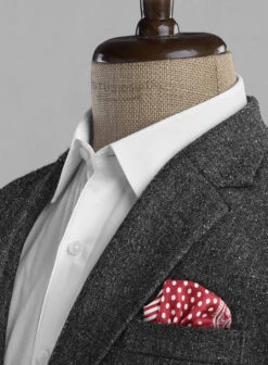 Charcoal Flecks Donegal Tweed Suit -Elite Attire Store charcoalflecksdonegaltweedsuitlok 3