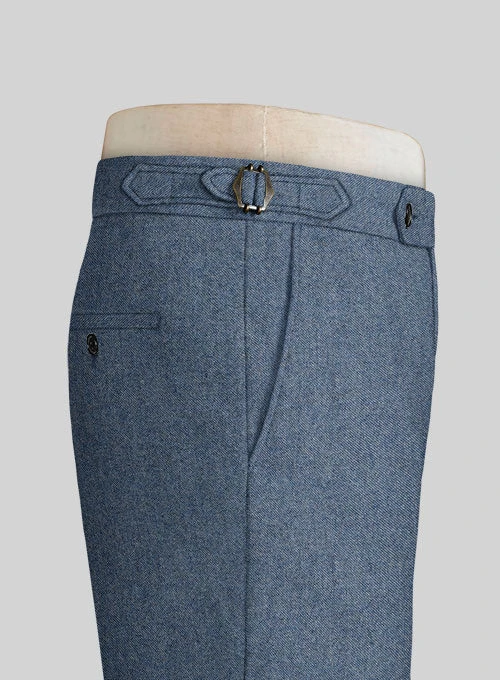 Classic Blue Denim Highland Tweed Trousers 8 Classic Blue Denim Highland Tweed Trousers - Image 6
