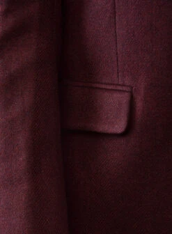 Dark Wine Heavy Tweed Suit -Elite Attire Store darkwineheavytweedsuitlk 5
