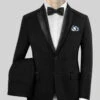 Deep Black Tuxedo Suit 1 Deep Black Tuxedo Suit -Elite Attire Store deepblacktuxedosuitlk