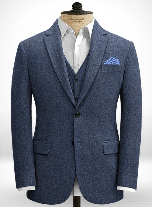 Empire Blue Tweed Suit 7 Empire Blue Tweed Suit - Image 5
