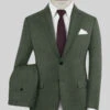 Fresco Green Wool Suit 2 Fresco Green Wool Suit -Elite Attire Store frescogreenwoolsuitlook