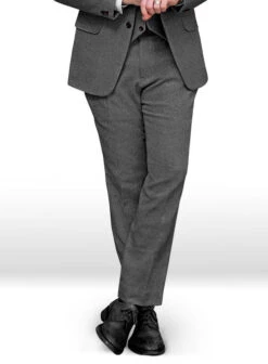 Gray Heavy Tweed Suit -Elite Attire Store grayheavytweedsuitlook 5