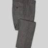 Gray Herringbone Flecks Donegal Tweed Pants -Elite Attire Store grayherringflkdonegaltwpantslook