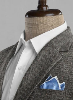 Gray Herringbone Flecks Donegal Tweed Suit 13 Gray Herringbone Flecks Donegal Tweed Suit -Elite Attire Store grayherringflkdonegaltwsuitlook 3