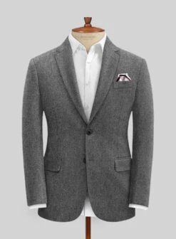 Gray Tweed Suit -Elite Attire Store graytwdsuitlk 2