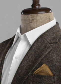 Haberdasher Brown Tweed Suit -Elite Attire Store haberdasherbrowntweedsuitlk 3