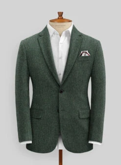Haberdasher Green Tweed Suit -Elite Attire Store haberdashergreentweedsuitlook 2