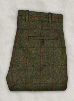 Harris Tweed Seaforth Green Pants -Elite Attire Store harristwdseaforthgreenpantslook 1