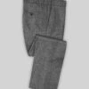 Harris Tweed Barley Gray Pants -Elite Attire Store harristweedbarleygraypantlook