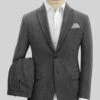 Harris Tweed Charcoal Chevron Suit