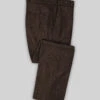 Harris Tweed Dark Brown Herringbone Pants -Elite Attire Store harristweeddarkbrownherringbonepantslook