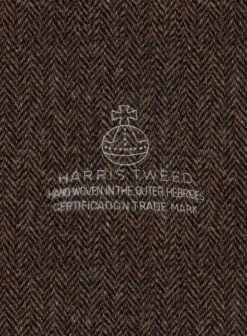 Harris Tweed Dark Brown Herringbone Pants -Elite Attire Store harristweeddarkbrownherringbonepantslook 2