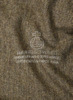 Harris Tweed Hebridean Brown Herringbone Pants -Elite Attire Store harristwhebbrwnhgbonepantlk