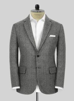 Highlander Heavy Honeycomb Gray Tweed Suit -Elite Attire Store hghlnderheavyhnycmbgrytwdsuitlk 2