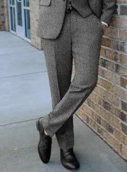Highlander Heavy Honeycomb Gray Tweed Suit -Elite Attire Store hghlnderheavyhnycmbgrytwdsuitlk 3