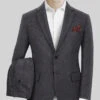 Highlander Charcoal Tweed Suit -Elite Attire Store highlndrchrcaltwdsuitlk