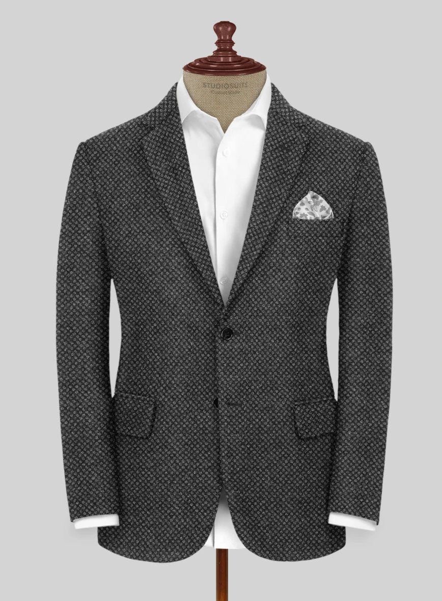 Highlander Heavy Honeycomb Charcoal Tweed Suit 5 Highlander Heavy Honeycomb Charcoal Tweed Suit - Image 3
