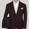 Highlander Heavy Wine Herringbone Tweed Suit -Elite Attire Store highlndrhvywinehrringbntwdsuitlk