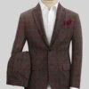 Italian Antio Checks Tweed Suit -Elite Attire Store italianantiocheckstwdsuitlk