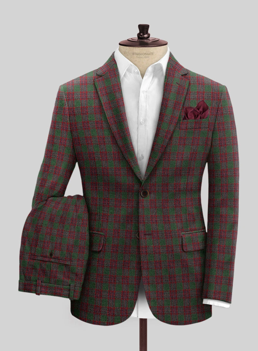 Italian Antio Checks Tweed Suit 3 Italian Antio Checks Tweed Suit