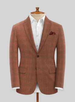 Italian Bapa Checks Tweed Suit -Elite Attire Store italianbapacheckstweedsuitlook 2