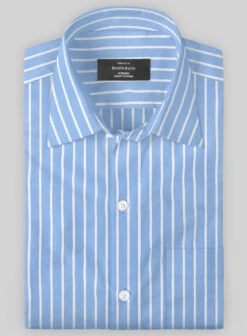 Italian Blue Class Stripe Shirt
