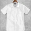 Italian Cotton Dobby Paolu White Shirt -Elite Attire Store italiancottondobbypaoluwhiteshrtsleeshirtlook