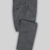 Italian Cotton Lycra Denim Gray Blue Pants -Elite Attire Store italiancottonlycradenimgraybluepantlook