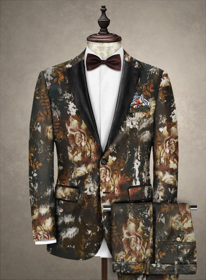 Italian Cotton Stretch Pietro Tuxedo Suit 3 Italian Cotton Stretch Pietro Tuxedo Suit