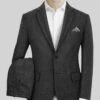 Italian Highlander Charcoal Herringbone Tweed Suit 2 Italian Highlander Charcoal Herringbone Tweed Suit -Elite Attire Store italianhighlandercharcoalherringbonetweedsuitlk