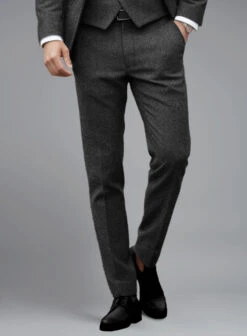 Italian Highlander Charcoal Herringbone Tweed Suit -Elite Attire Store italianhighlandercharcoalherringbonetweedsuitlk 5