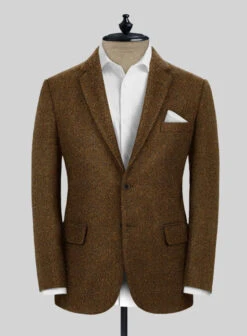 Italian Highlander Mustard Herringbone Tweed Suit -Elite Attire Store italianhighlandermustardherringbonetweedsuit 2