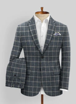 Italian Highlander Emilo Blue Tweed Suit