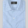 Italian Lombardo Twill Picton Blue Shirt -Elite Attire Store italianlombardotwillpictonblueshirtlook
