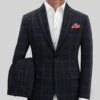 Italian Loza Checks Tweed Suit -Elite Attire Store italianlozacheckstweedsuitlook